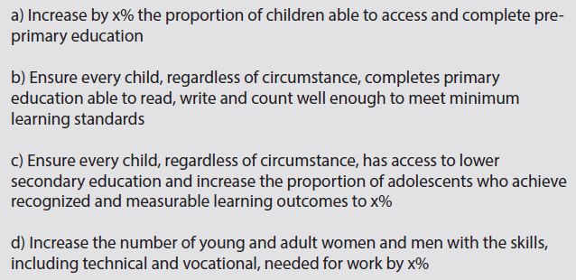 HLP targets educ